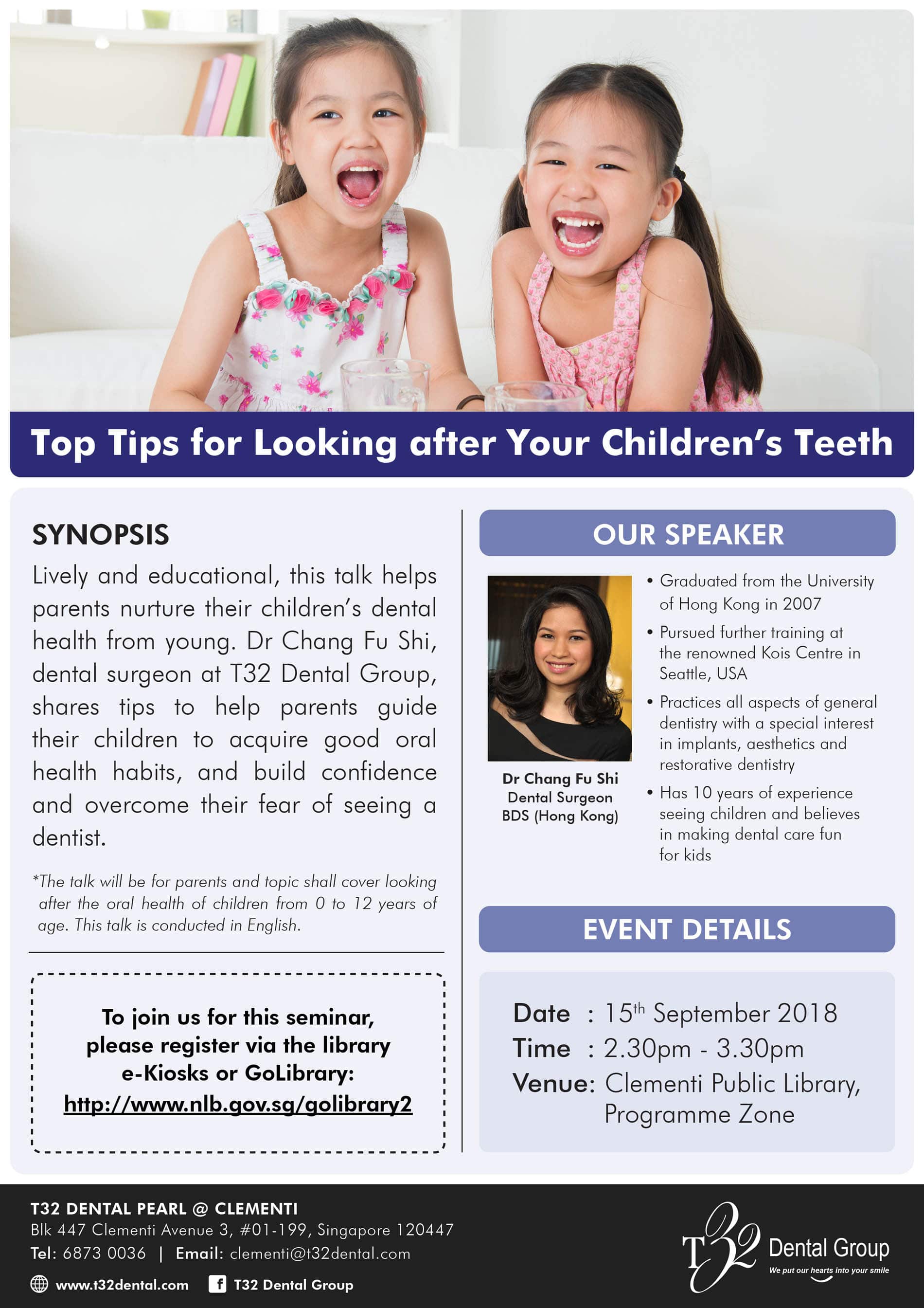 [CLEMENTI NLB] Top Tips for Looking after your Children’s’ Teeth 1